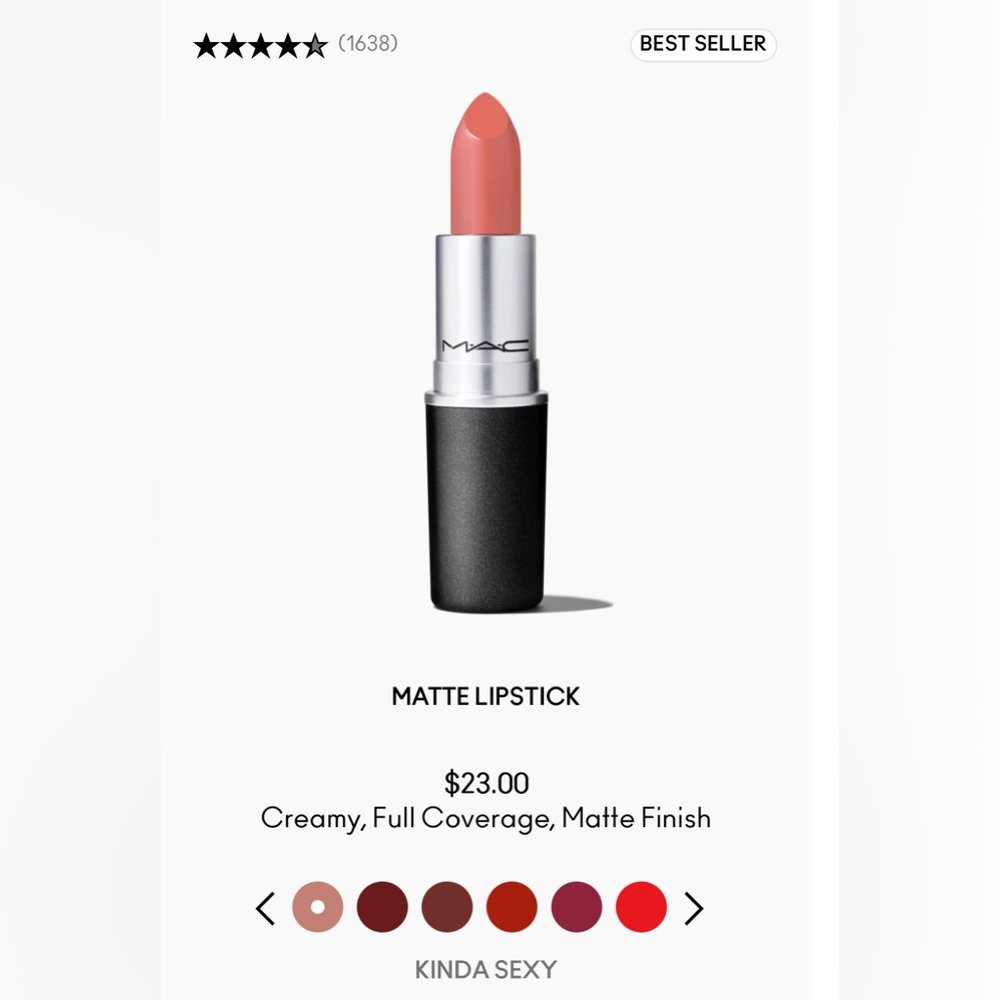 M.A.C ~ KINDA SEXY (606) ~ Neutral pinky-rose